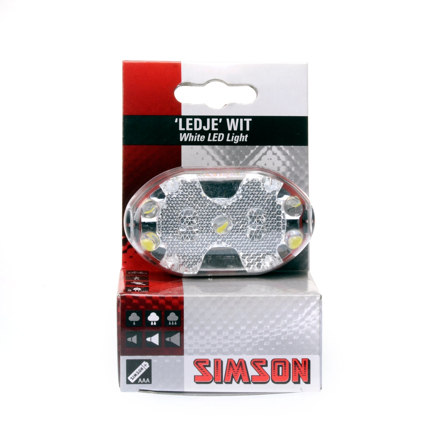 Lampe frontale LED Simson blanche