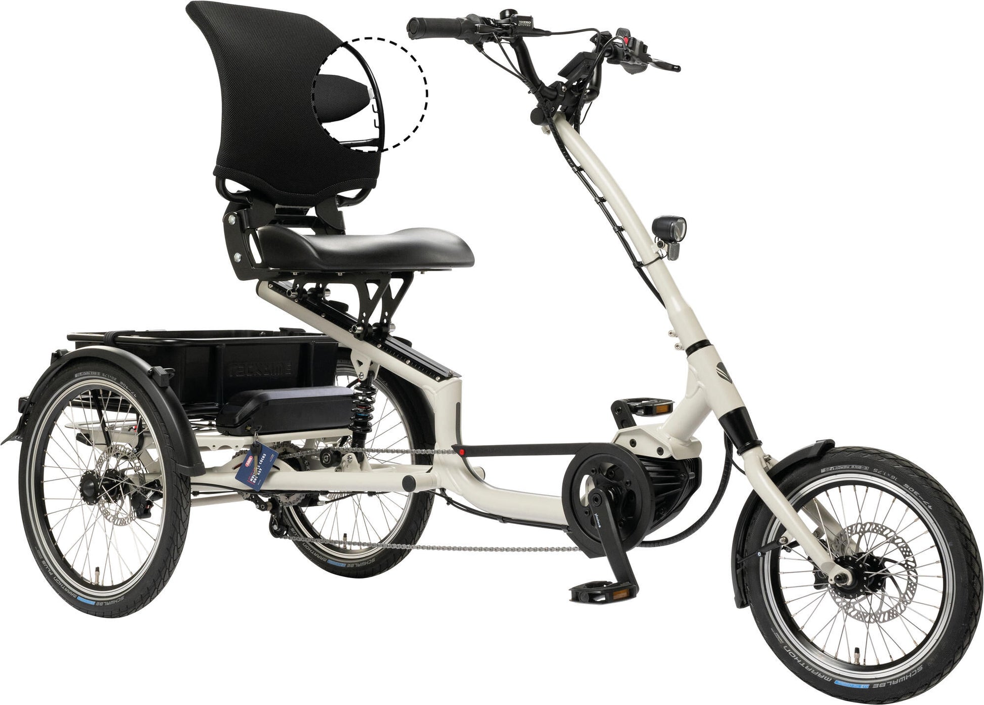 Pfautec Electric Shopping Bike Scoobo + (# 1) e-threecy.pfau-tec scoobo + 16 20 14sp gris