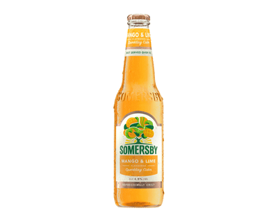 Bouteille de cidre mangue-lime Somersby (24x 33cl)