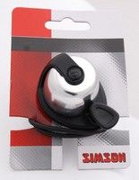 Cloche à vélo Simson Allure chrome-noir sur carte