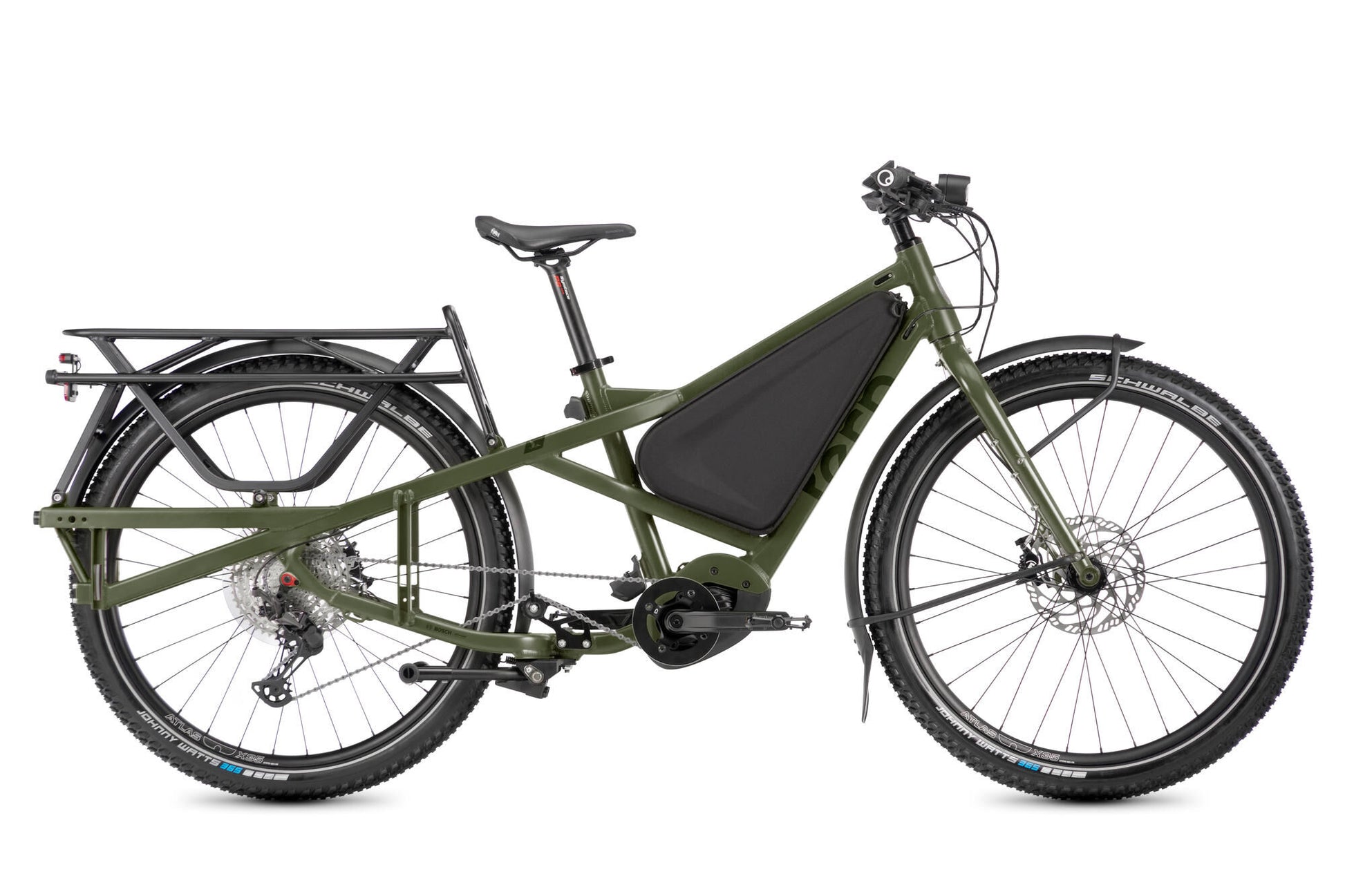 Bike de cargaison électrique Sterne Orox S12 (# 1) Ebike Orox S12 29 46 12SP Pine Green Matt