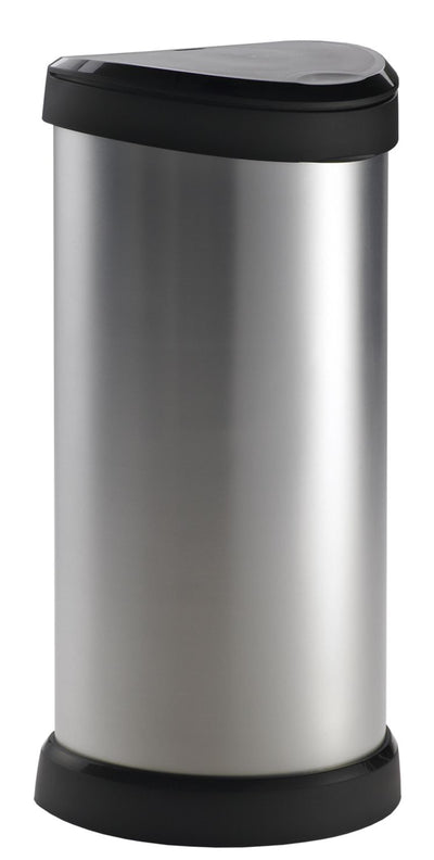 Curver Curver Pedal bin déco ovaal 40 l argent couleur