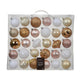 Decoris Boule de Noël en plastique mélangé rose 30 pièces
