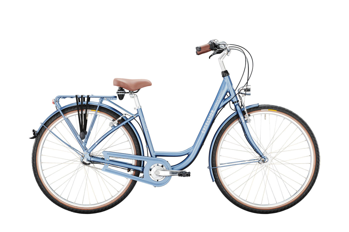 Le vélo de ville Excelsior Swan-Urban (#1) excelle. swan-urban 28 45 7sp cb bleu grea