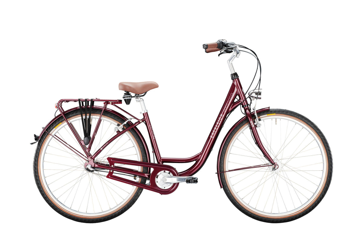 Le vélo de ville Excelsior Swan-Urban (#1) excelle. cygne-urban 28 50 7sp cb aubergine
