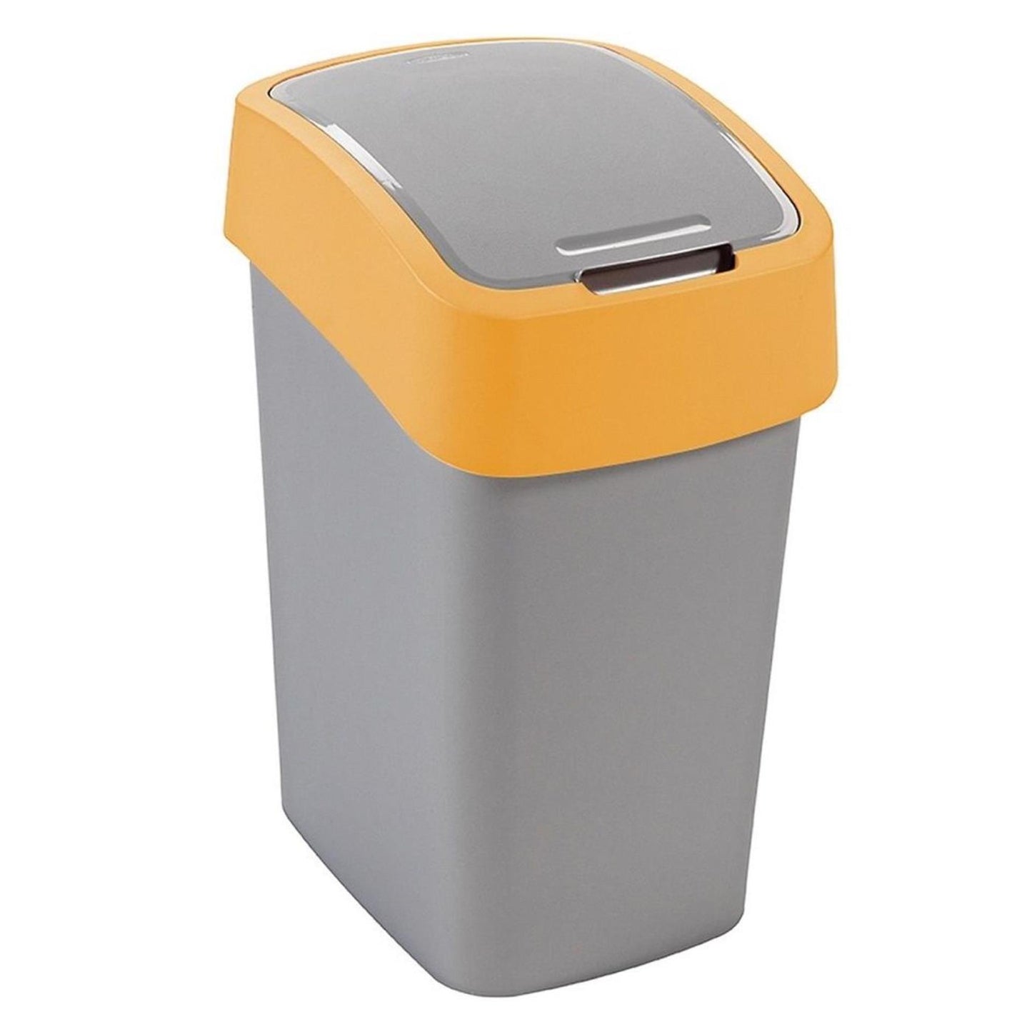 Curver pacific poubelle rabattable 45l jaune argent