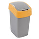 Curver pacific poubelle rabattable 45l jaune argent