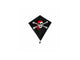 Gerkimex cerf-volant enfant diamant pirate 25x25cm