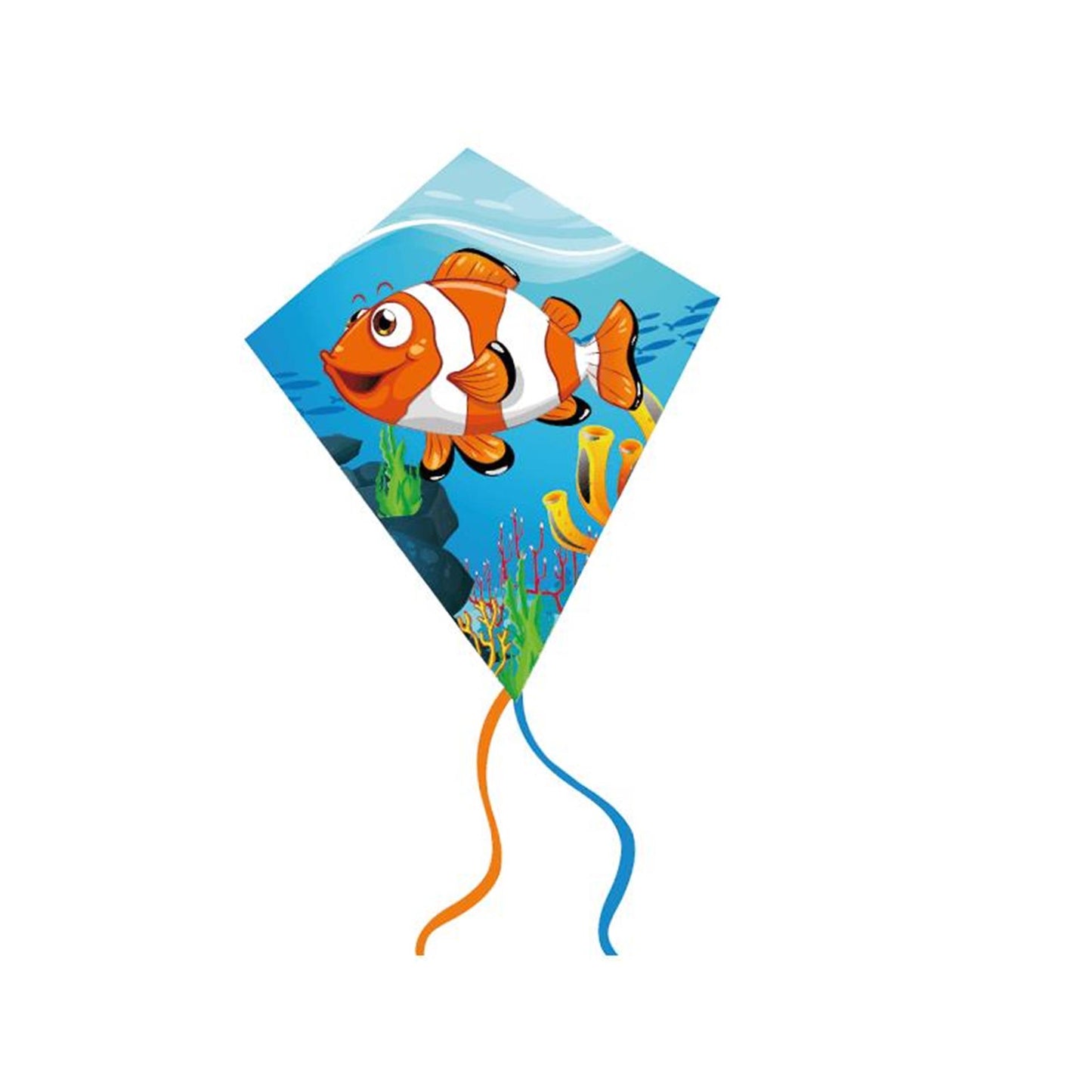 Gerkimex cerf-volant diamant poisson clown 60x70cm