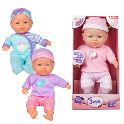 Toi-toys beau poupée douce 31cm avec son