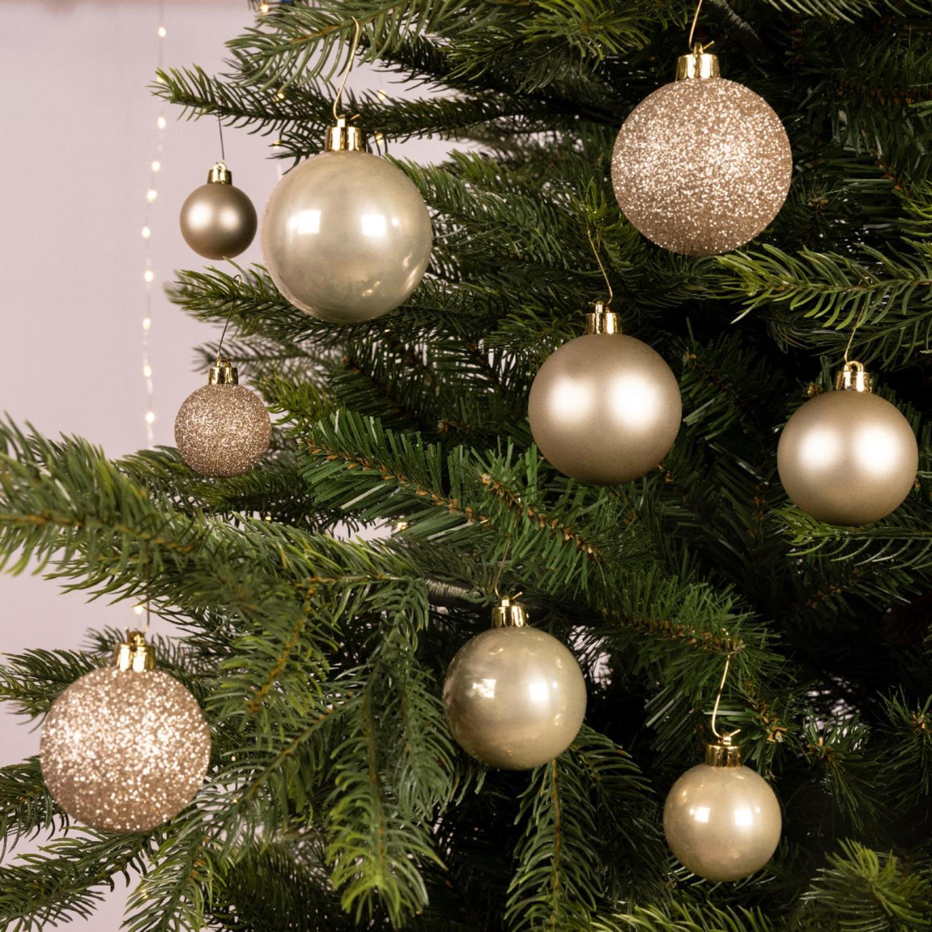 Decoris Boules de Noël mélange de perles en plastique 30 pièces