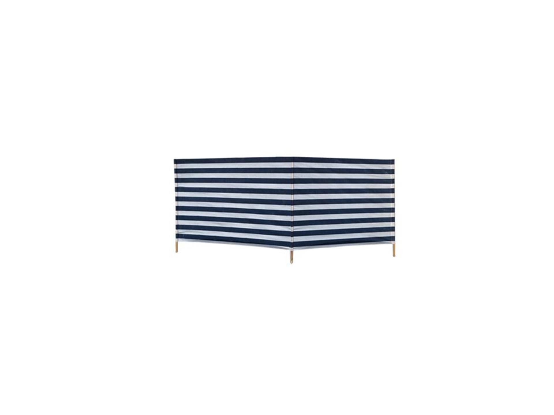 Gerkimex coupe-vent coton 240cmx90cm bleu blanc
