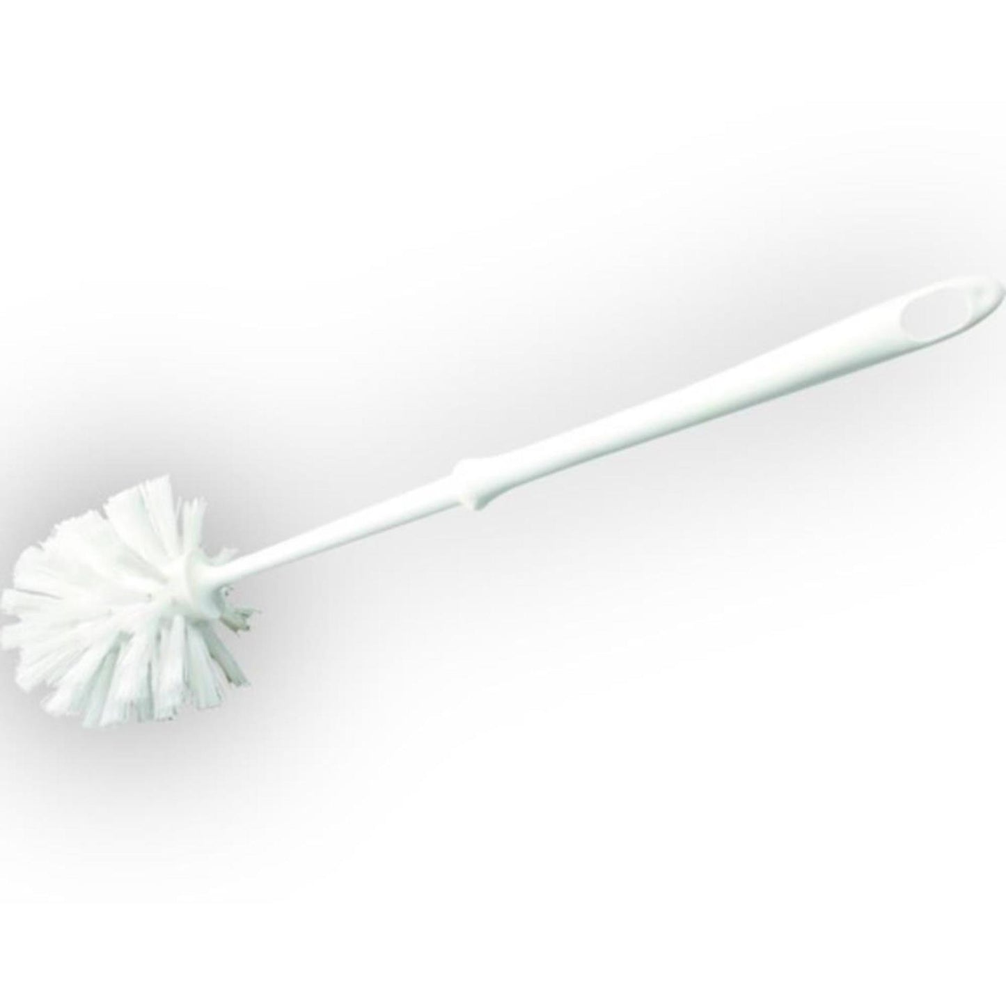 Brosse de toilette en plastique blanc