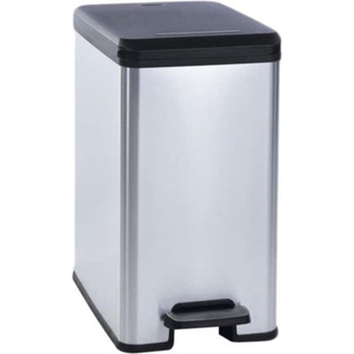Curver Curver Decobin Slim Pedal Bin 25l Noir métallique