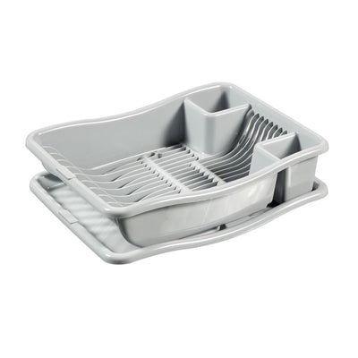 Curver Curver Drain Rack sur le plateau 38x29x8,5 cm Gris clair