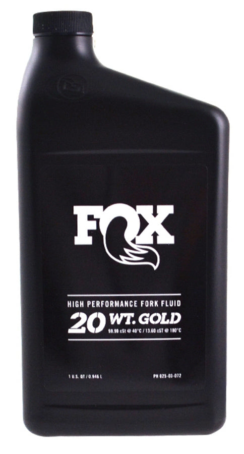 Fox racing shox am bain d'huile 32oz 20wt or
