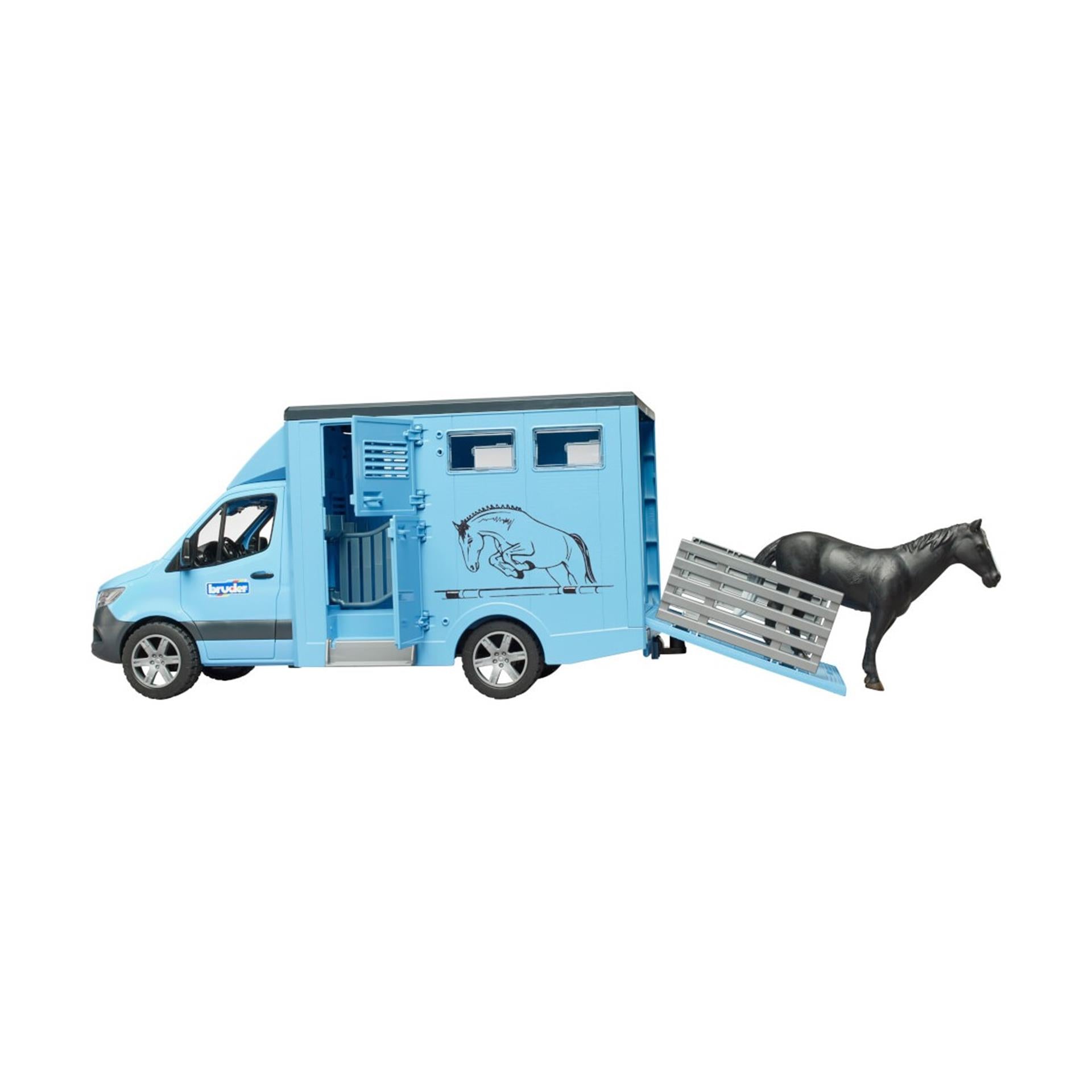 Bruder MB Sprinter Animal Transporter avec cheval