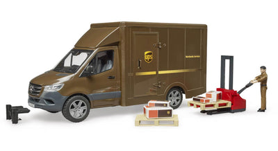 Bruder MB Sprinter Ups avec pilote et accessoires