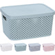 Boîte de rangement divers avec couvercle 22 cm différentes versions