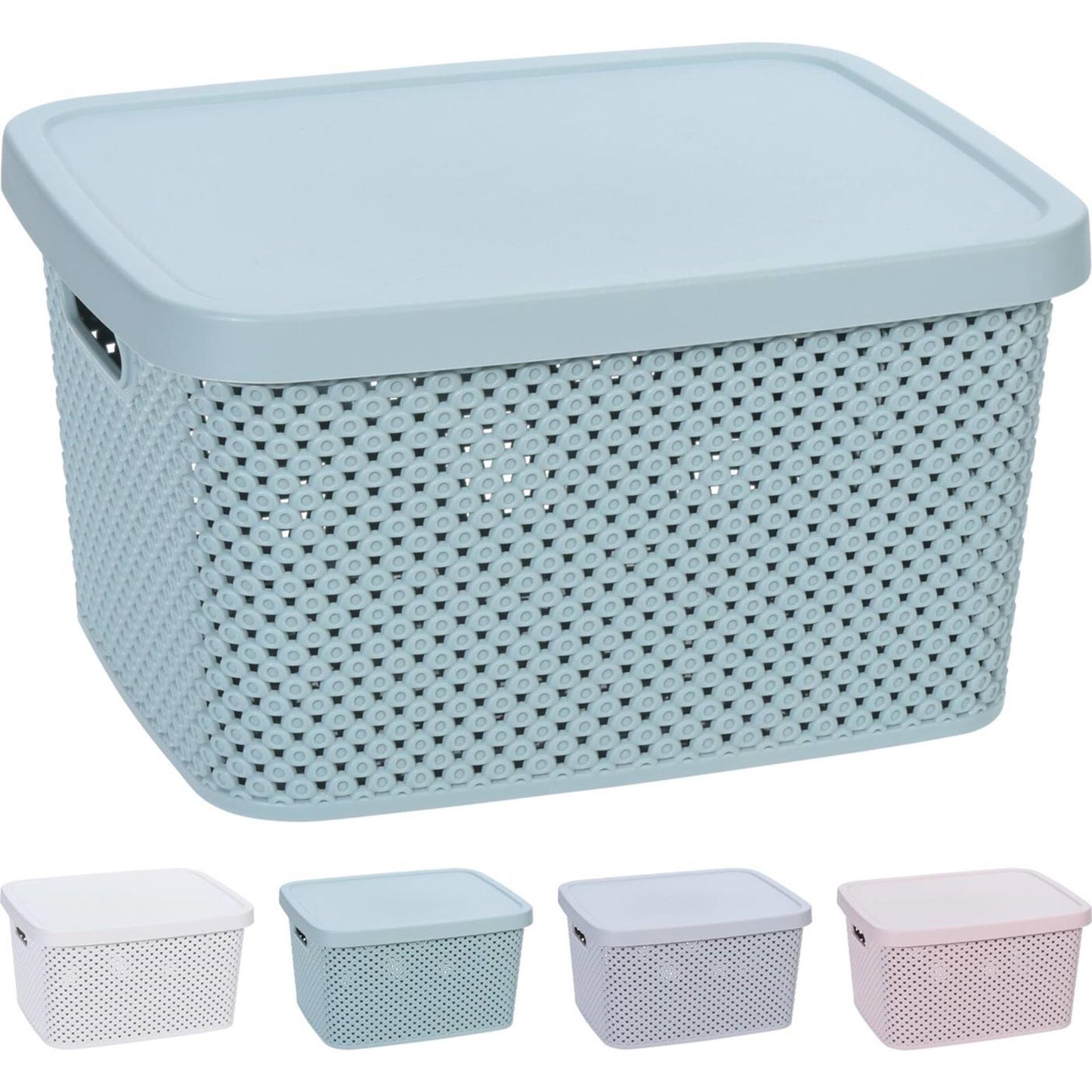 Boîte de rangement divers 7000 ml avec couvercle 4ASS Couleurs 274x22