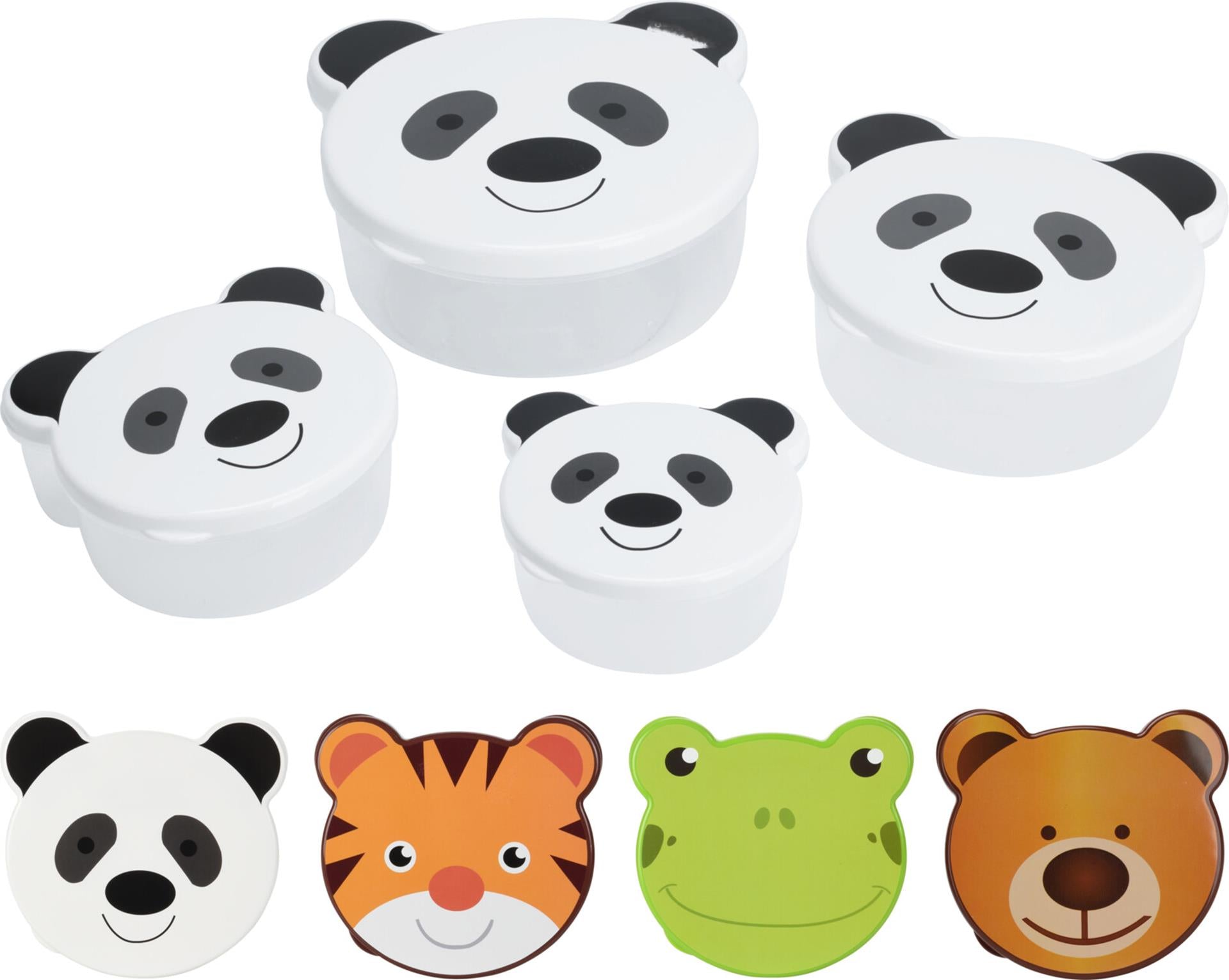 Coffret de rangement en forme d'animal lot de 4