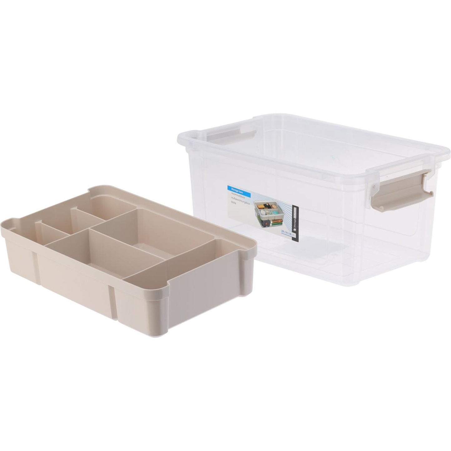 Solutions de stockage boîte de rangement en plastique avec insert 5l