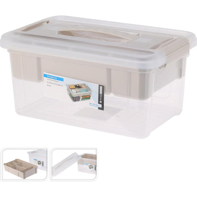 Solutions de stockage boîte de rangement en plastique avec insert 5l