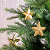 Decoris Pendentif de Noël étoile or dia7cm 6-pièces