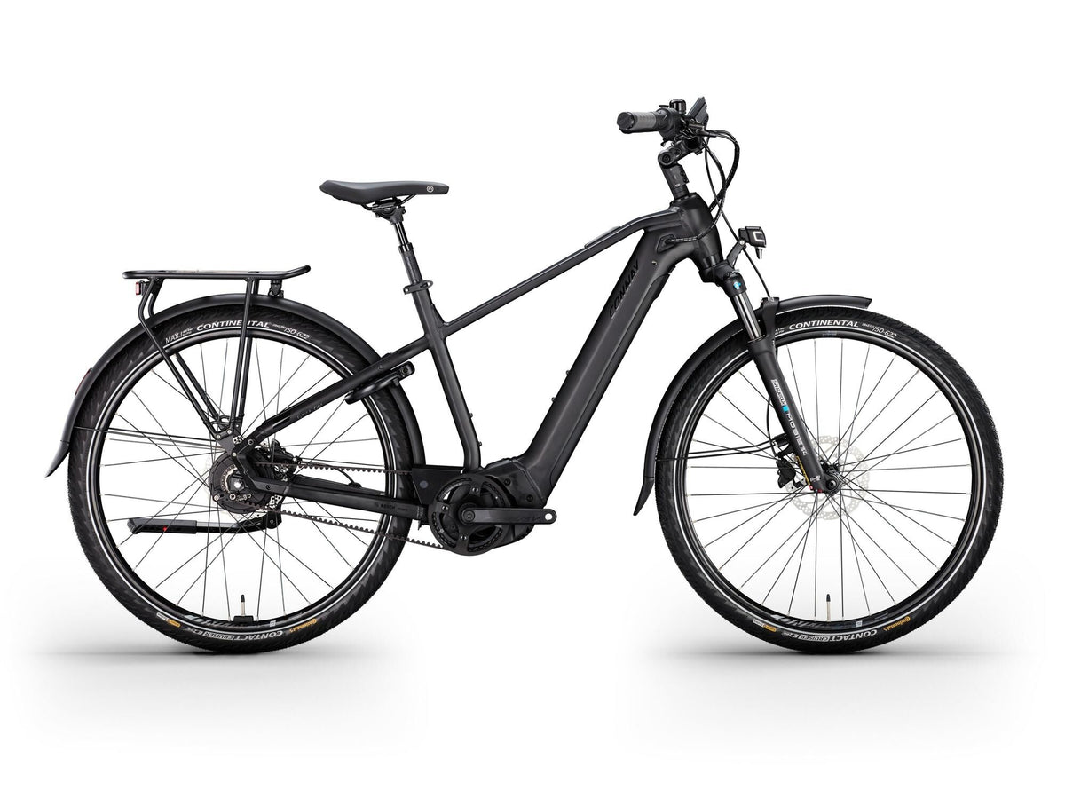 Conway Electric Trekking Bike Cairon T 6.0 (# 1) Ebike Con.cairon T 6.0 28 45 Env. Diam. noir