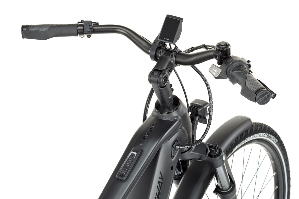Conway Electric Trekking Bike Cairon T 6.0 (# 1) Ebike Con.cairon T 6.0 28 49 Env. Diam. noir