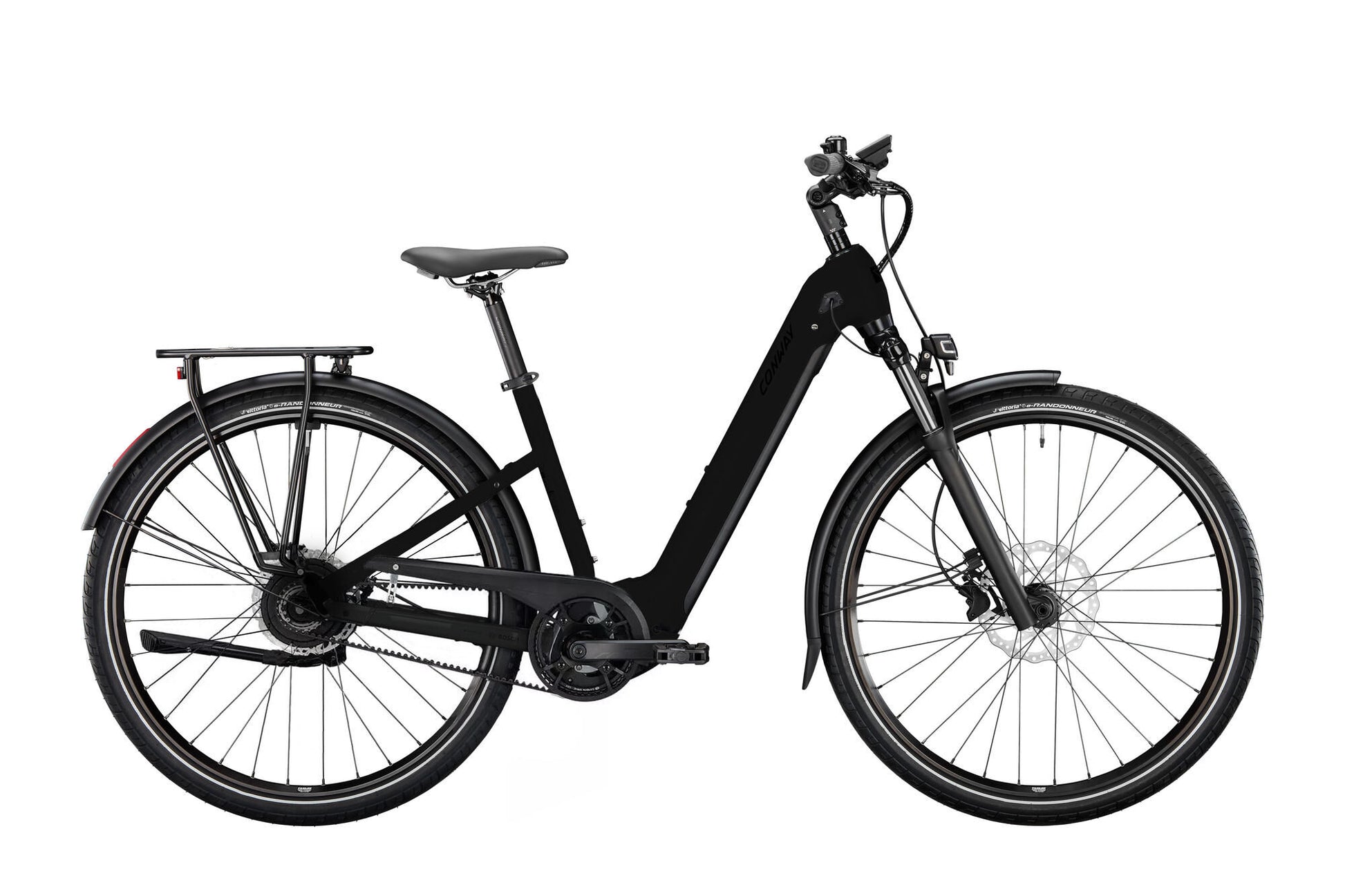 Conway Electric Trekking Bike Cairon T 6.0 (# 1) Ebike Con.cairon T 6.0 28 46 Env. Vague noire