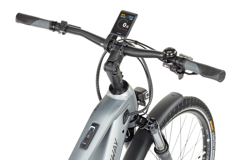 Conway Electric Trekking Bike CAIRON T 3.0 750 SE (# 1) Ebike Conw. CAIRON T 3.0 750 SE 28 49 9SP SIL. bl.