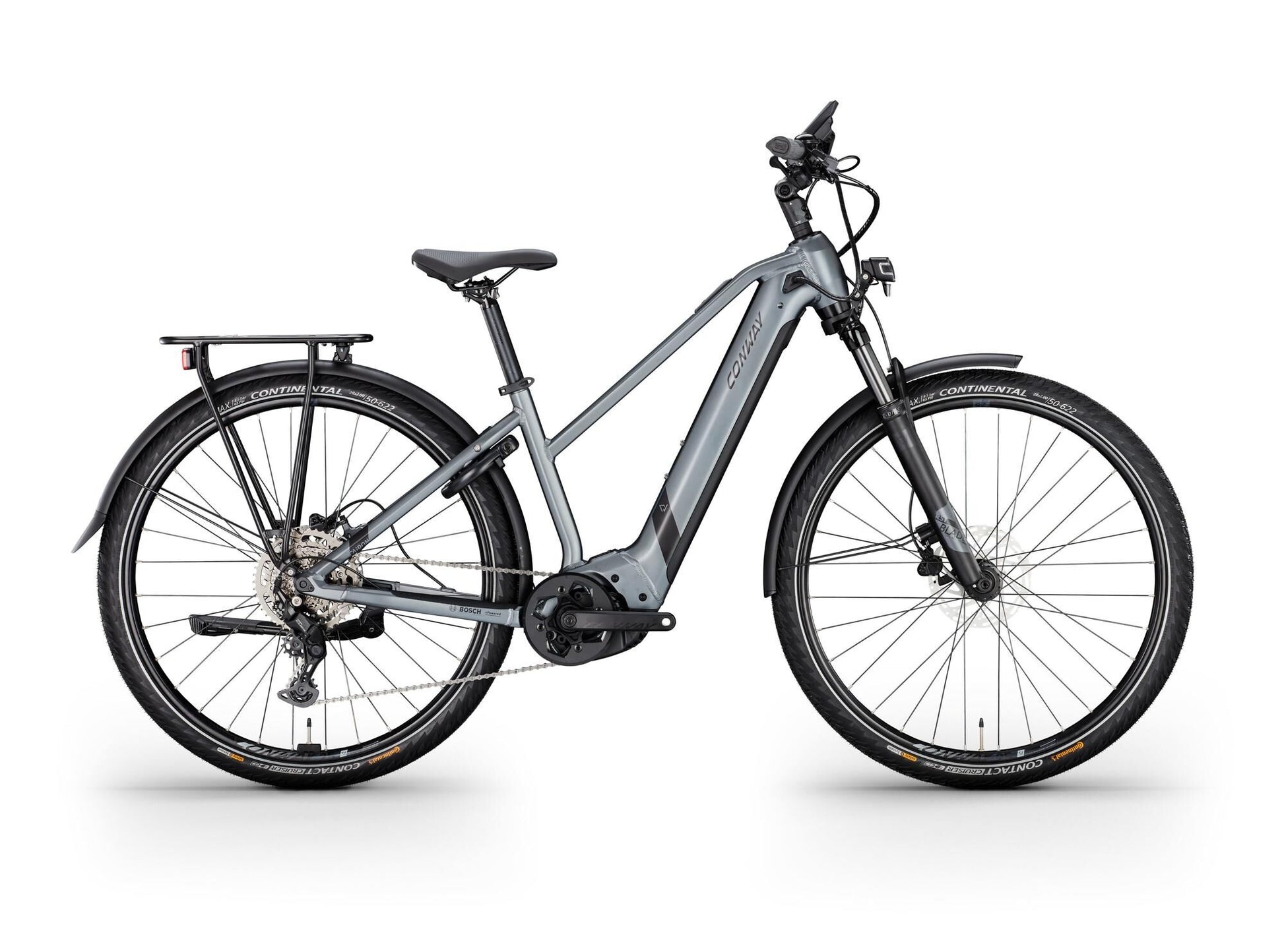 Conway Electric Trekking Bike CAIRON T 3.0 750 SE (# 1) Ebike Conw. CAIRON T 3.0 750 SE 28 41 9SP SIL. bl.