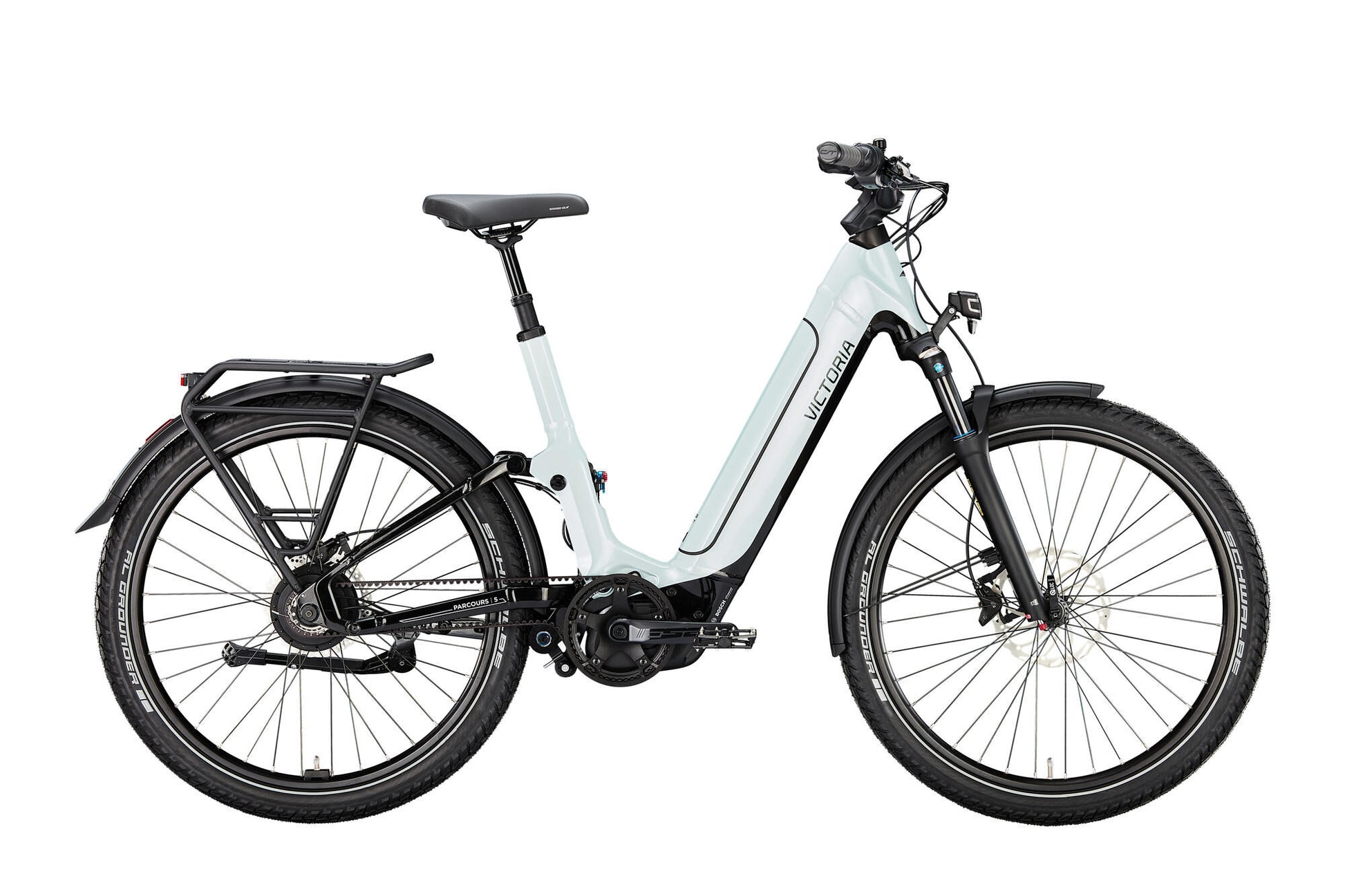Victoria électrique tout suspendu trail 5 (#1) ebike vict. cours 5 28 51 etc. blanc glacé