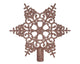 Decoris pic flocon de neige 20,5x19cm rose poudré