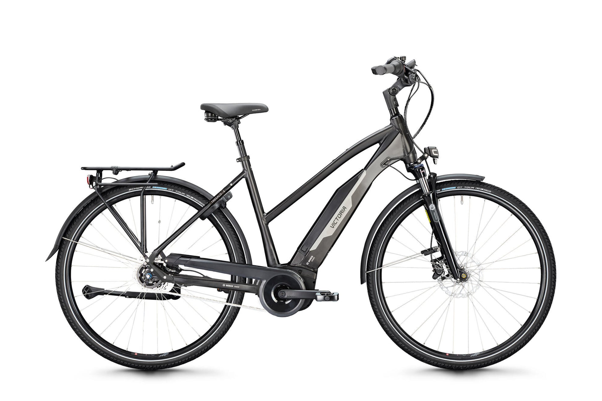 Victoria Electric Trekking Bike Tresalo 3 (# 1) Ebike Vic.Tresalo 3 28 48 ÉCLAIRES. 7SP FW Anth.Matt