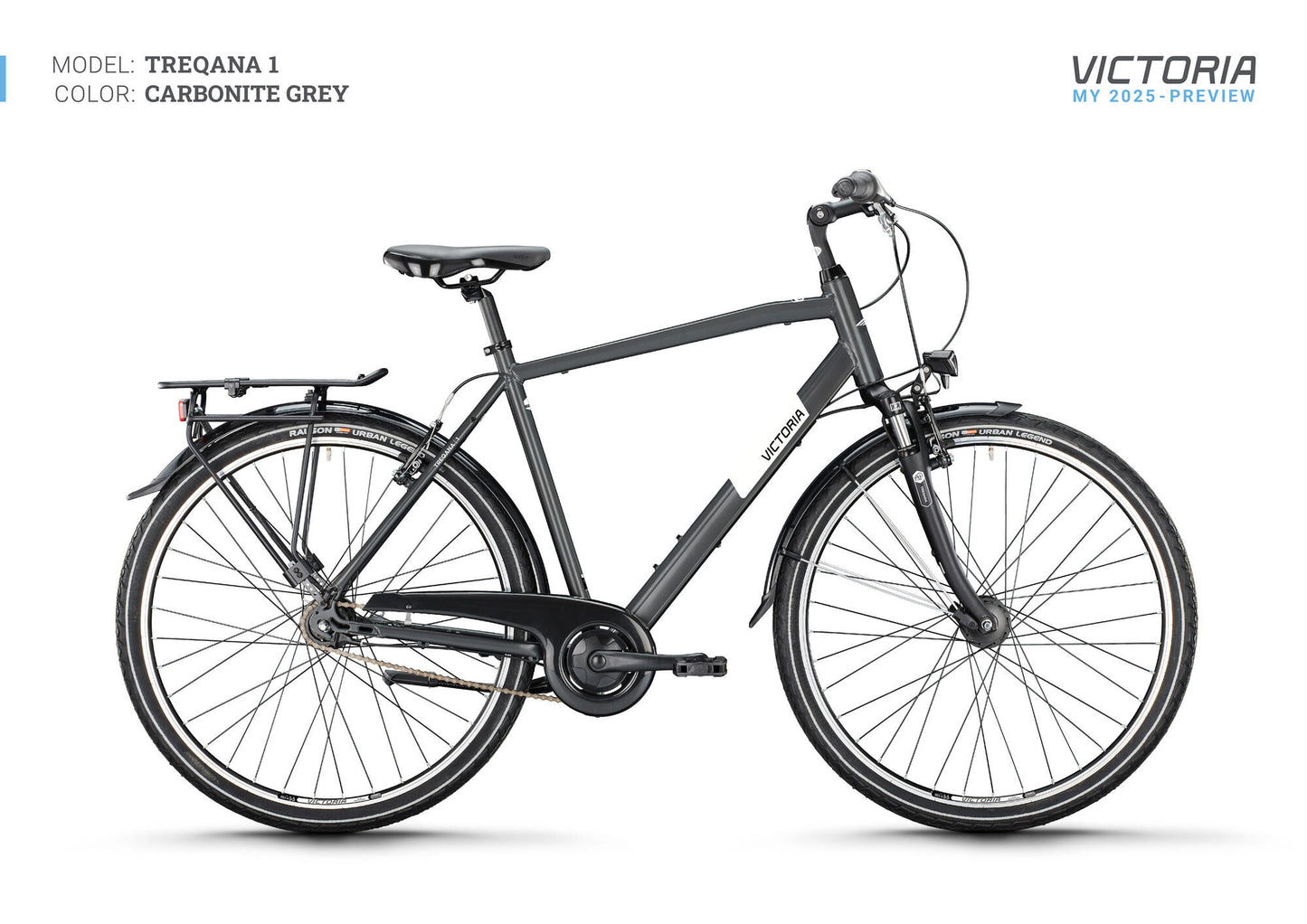Vélo de trekking Victoria treqana 1 (#1) roue treqana 1 28 48 he. 7gg de glucides. gris