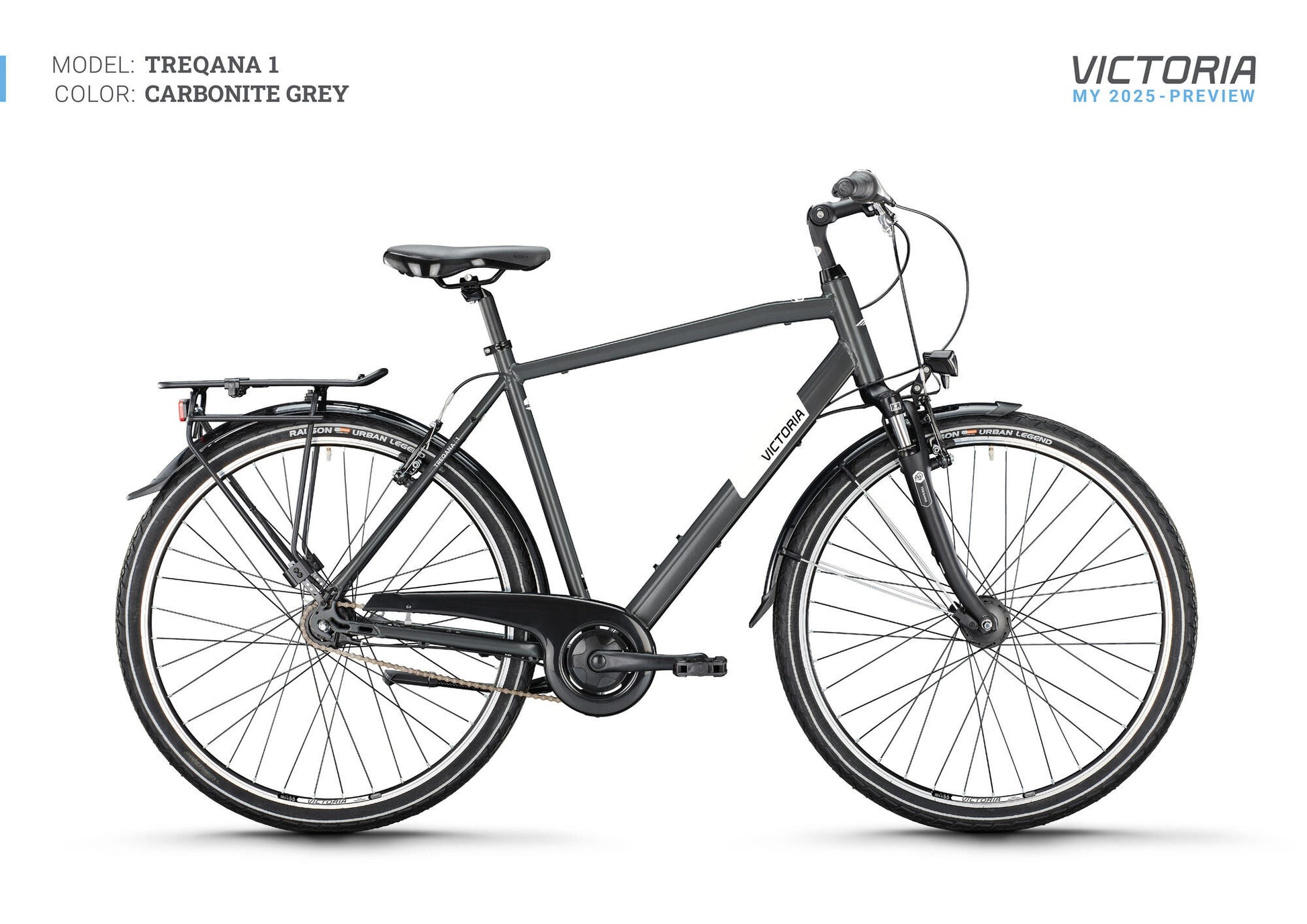 Vélo de trekking Victoria treqana 1 (#1) roue treqana 1 28 48 he. 7gg de glucides. gris