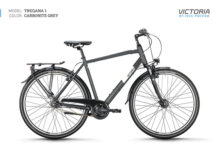 Vélo de trekking Victoria treqana 1 (#1) roue treqana 1 28 58 he. 7gg de glucides. gris
