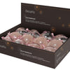 Decoris Boules de Noël mélange plastique 8cm 12pcs rose