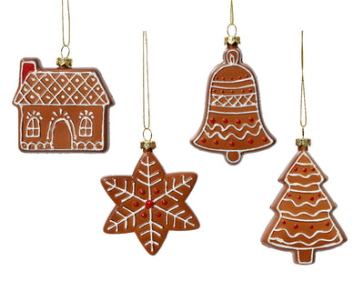 Decoris Pendentif de Noël en plastique maison en pain d'épices