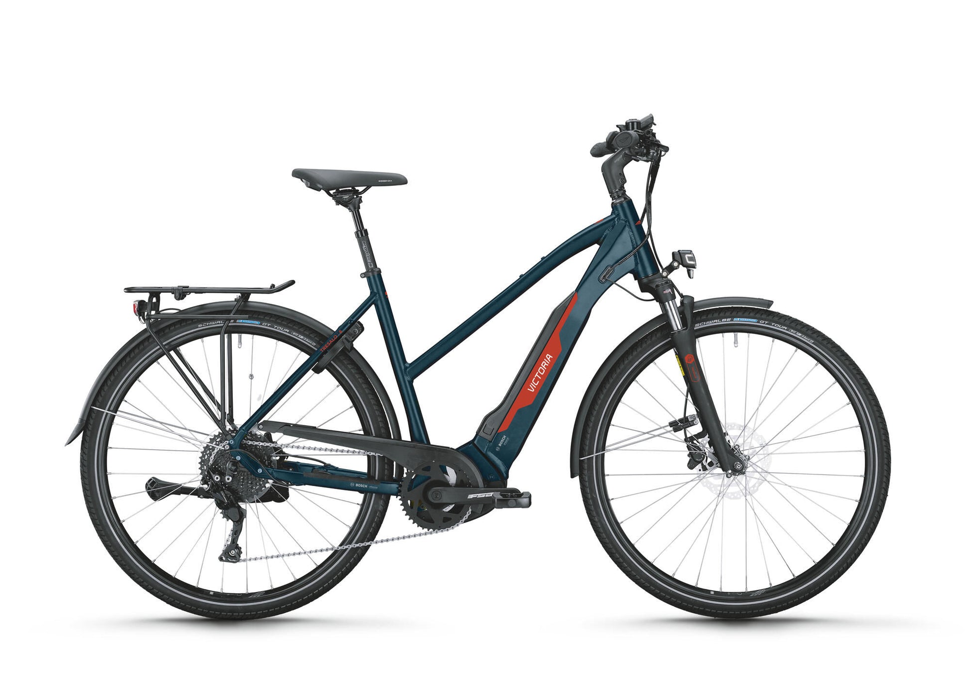 Victoria Electric Trekking Bike Tresalo 6 (# 1) Ebike Vict. Tresalo 6 28 53 10sp tra.Dark Night