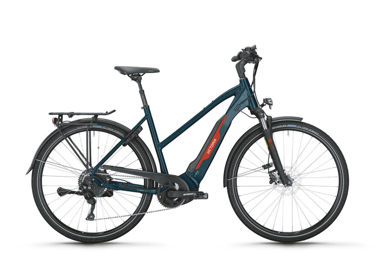 Victoria Electric Trekking Bike Tresalo 6 (# 1) Ebike Vict. Tresalo 6 28 53 10sp tra.Dark Night