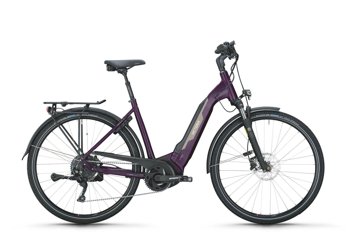 Vélo de trekking électrique Victoria tresalo 6 (#1) ebike vict. tresalo 6 28 44 10sp vague violet