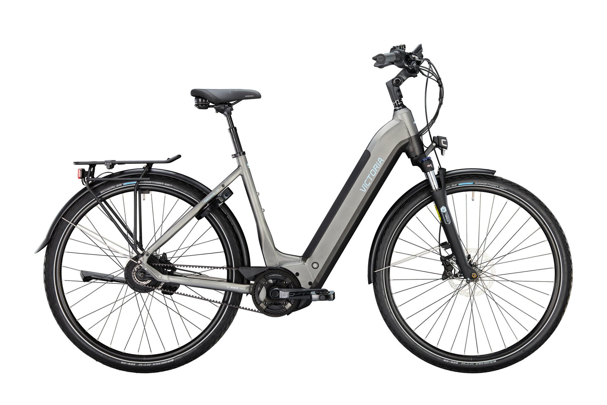 Victoria Electric Trekking Bike Tresalo 17 (# 1) Ebike Vict. Tresalo 17 28 44 Env. Vague batte noire