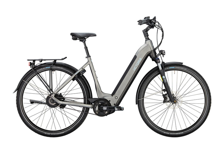Victoria Electric Trekking Bike Tresalo 17 (# 1) Ebike Vict. Tresalo 17 28 52 Env. Vague batte noire