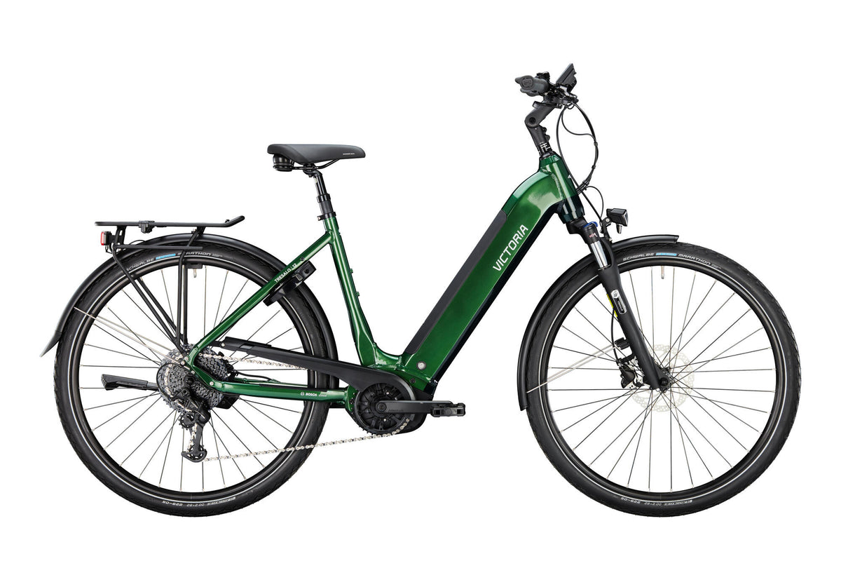 Victoria Electric Trekking Bike Tresalo 12 (# 1) Ebike Vict. Tresalo 12 28 56 Green de vague 9sp