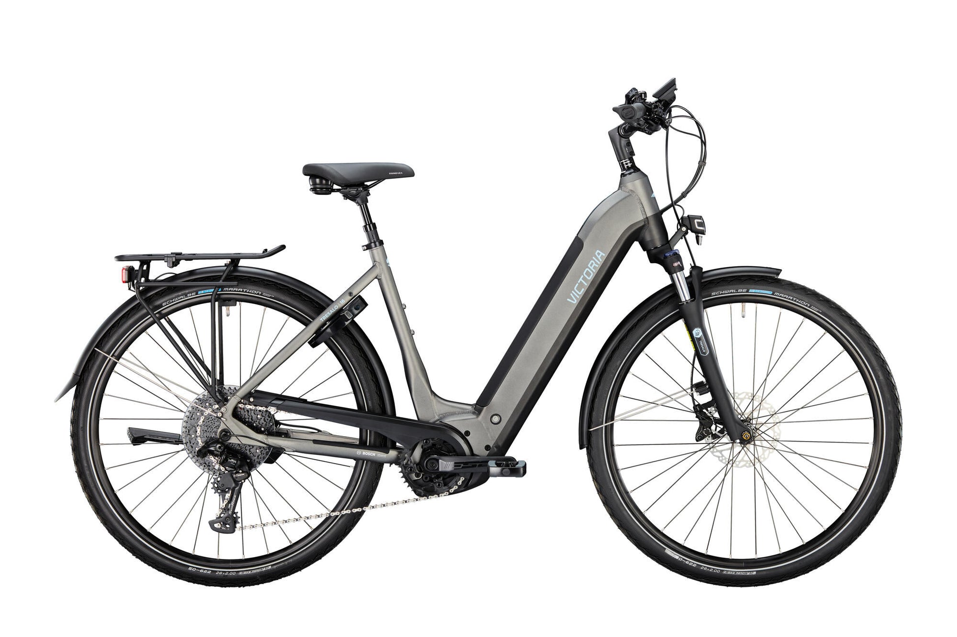 Victoria Electric Trekking Bike Tresalo 16 (# 1) Ebike Vict. Tresalo 16 28 48 11 wave batte noire