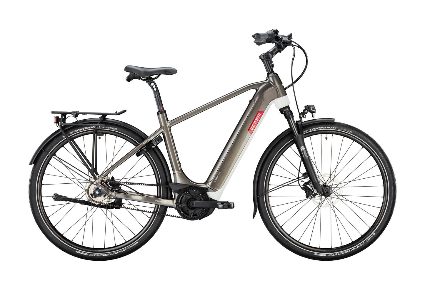 Victoria Electric Trekking Bike Manoc 3 (# 1) Ebike Vict. Manoc 3 28 54 Diam. 5sp CB Quartz Grey