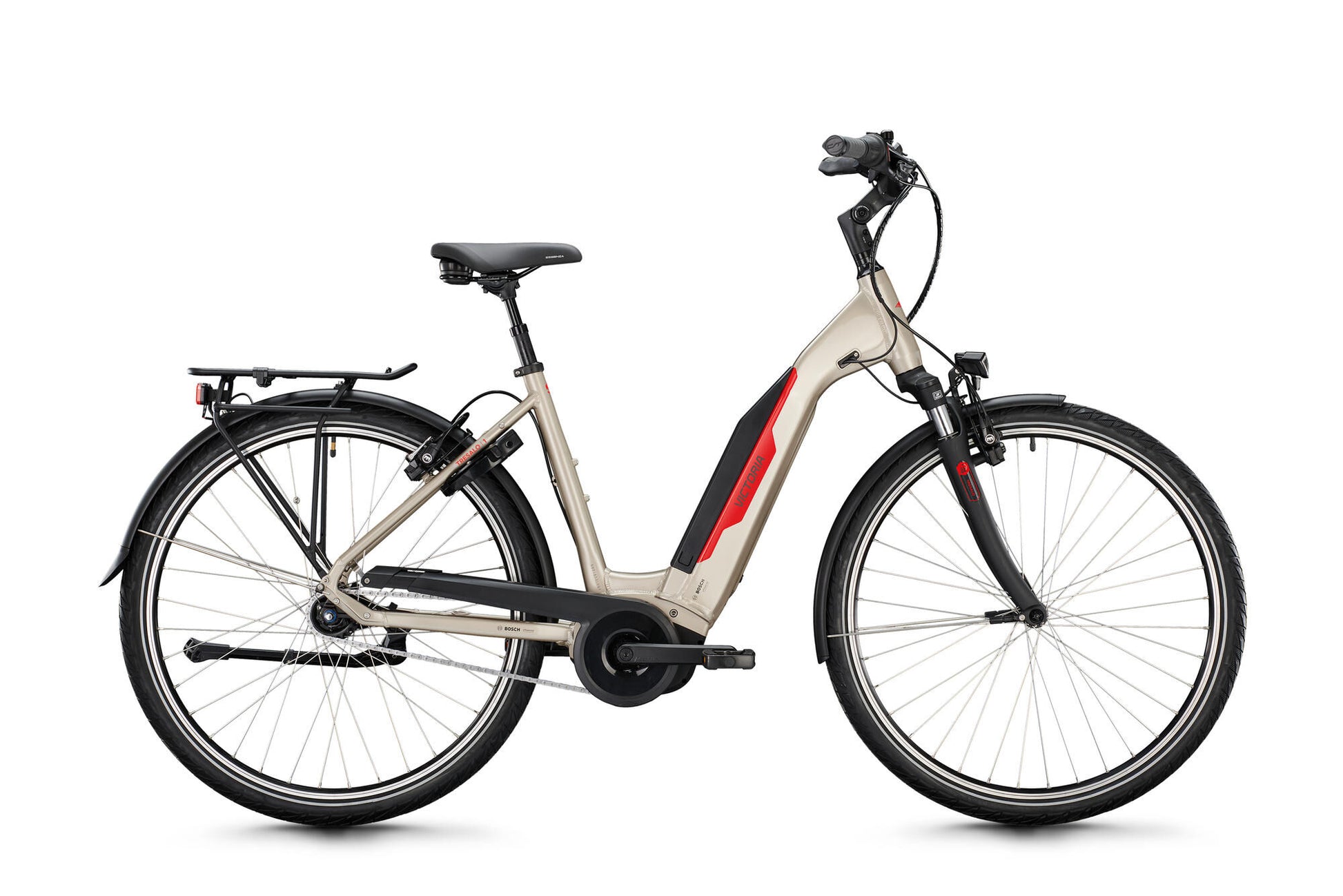 Victoria Electric Trekking Bike Tresalo 1 (# 1) Ebike Vict. Tresalo 1 28 56 7sp wave gris